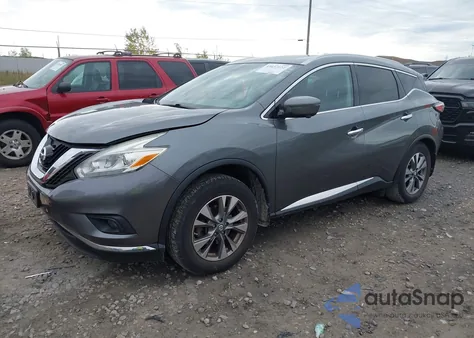 2016 Nissan Murano Sl из США, поврежденный, VIN 5N1AZ2MH4GN144990